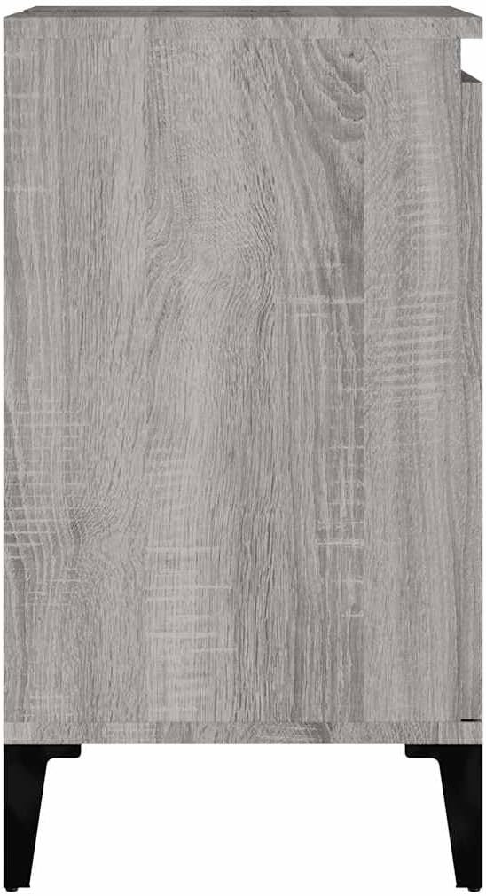 Grey Sonoma Bathroom Sink Cabinet | 58x33x60cm Modern Under Sink Storage