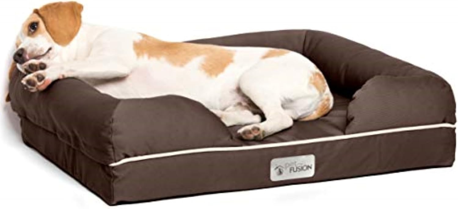 Small Orthopedic Memory Foam Dog Bed 64x51x14cm Waterproof