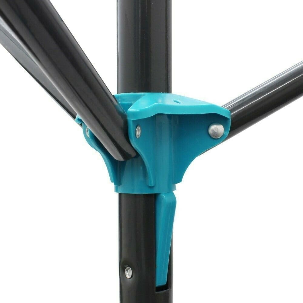 16m 3-Arm Rotary Clothes Airer, Durable Steel, Folding Drying Rack for Indoor &