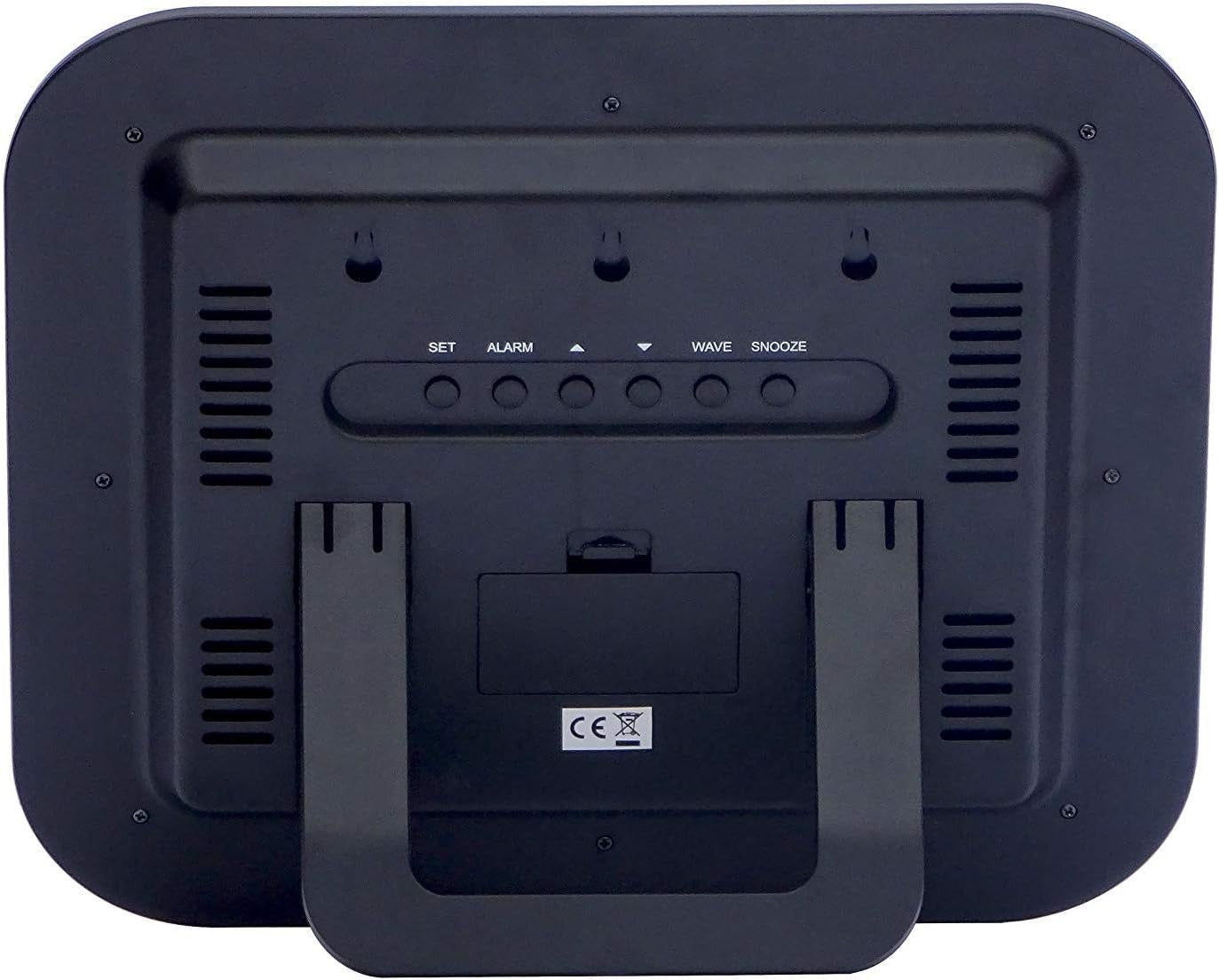 Large Radio Controlled Digital Wall Clock Temp Date Humidity Display Silent