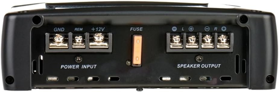 JA902 900W 2-Channel Car Amp for 2 Speakers or 1 Sub