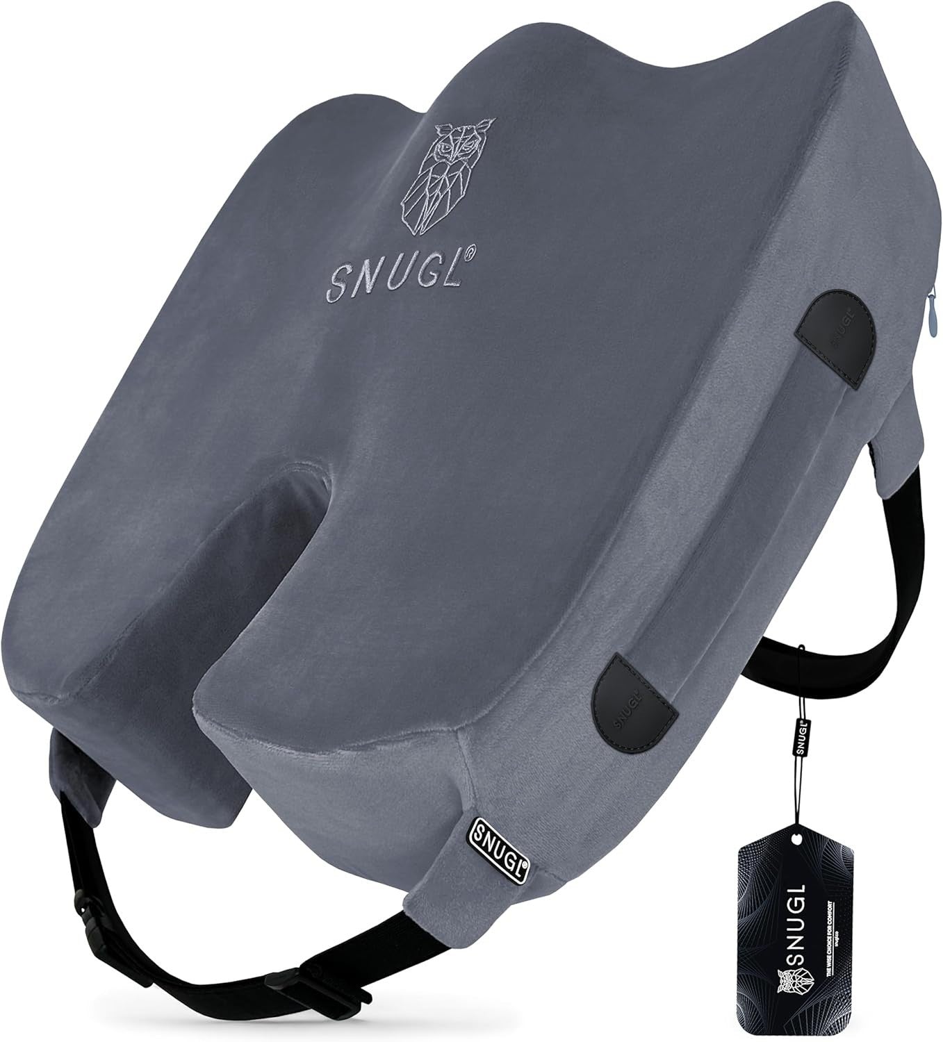 Orthopedic Memory Foam Seat Cushion Coccyx Tailbone Chair Back Support