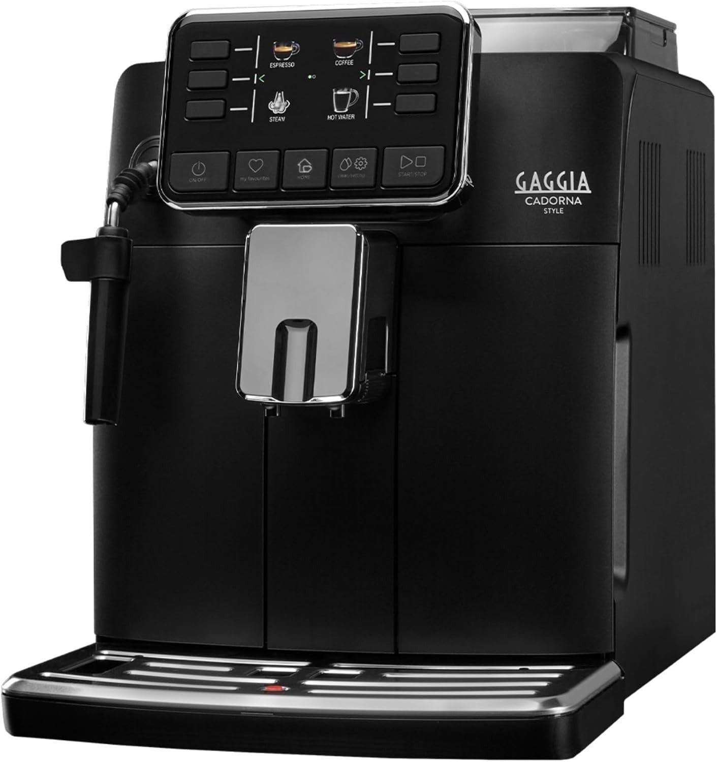 Automatic Bean-to-Cup Coffee Machine 1900W Steam Wand Compact Black