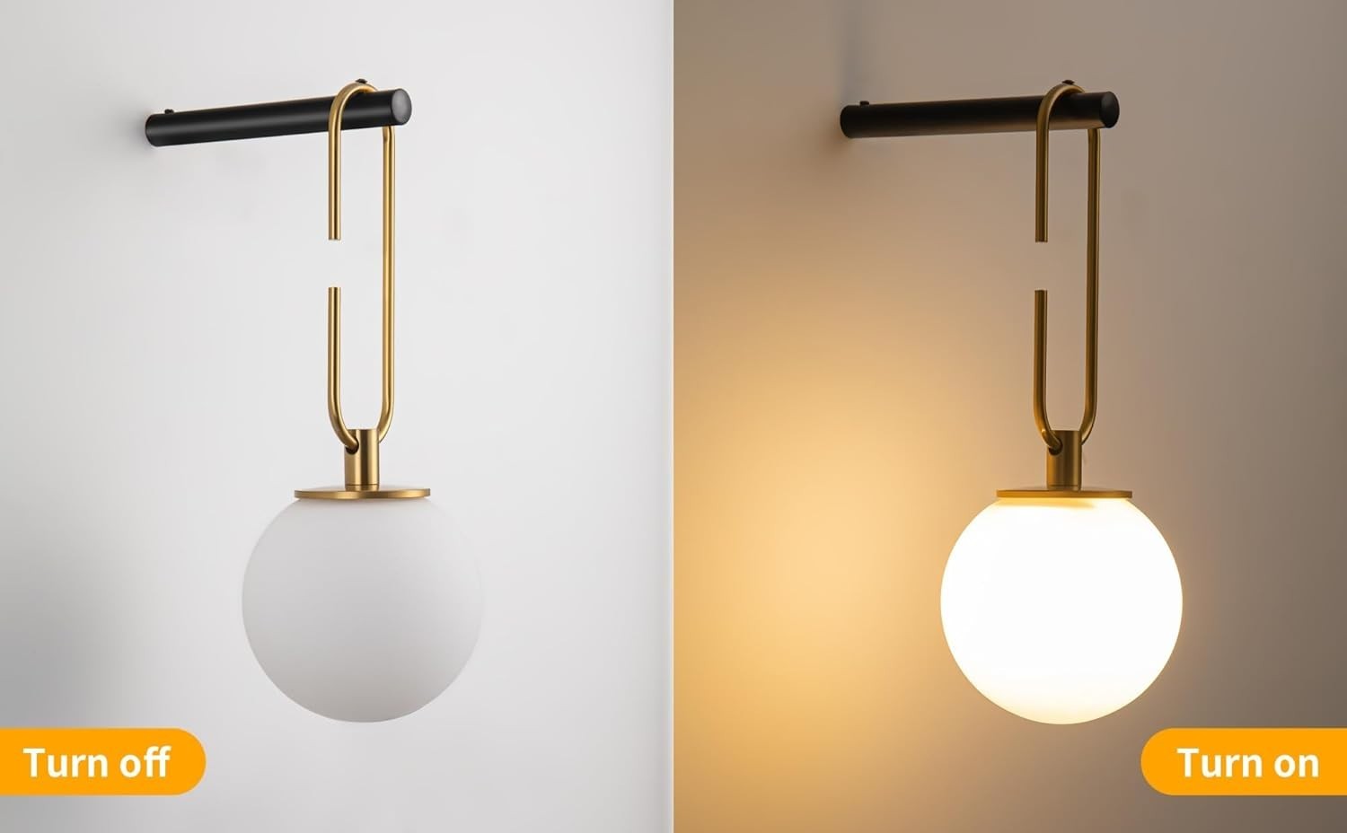 Wireless Battery Operated Wall Sconce Set with Remote Dimmable Lights