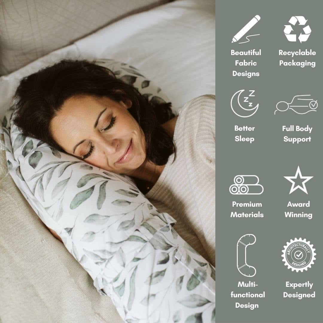 Pregnancy Pillow Full Body C-Shaped Maternity Support for Sleeping Nursing
