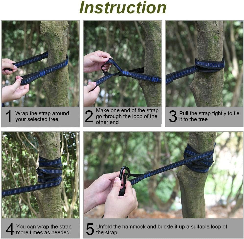 Lightweight Portable Camping Hammock, Quick-Dry, 275x140cm, 300kg Load