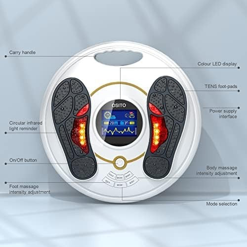 EMS & TENS Foot Circulation Machine, 25 Modes, 99 Levels, Pain Relief