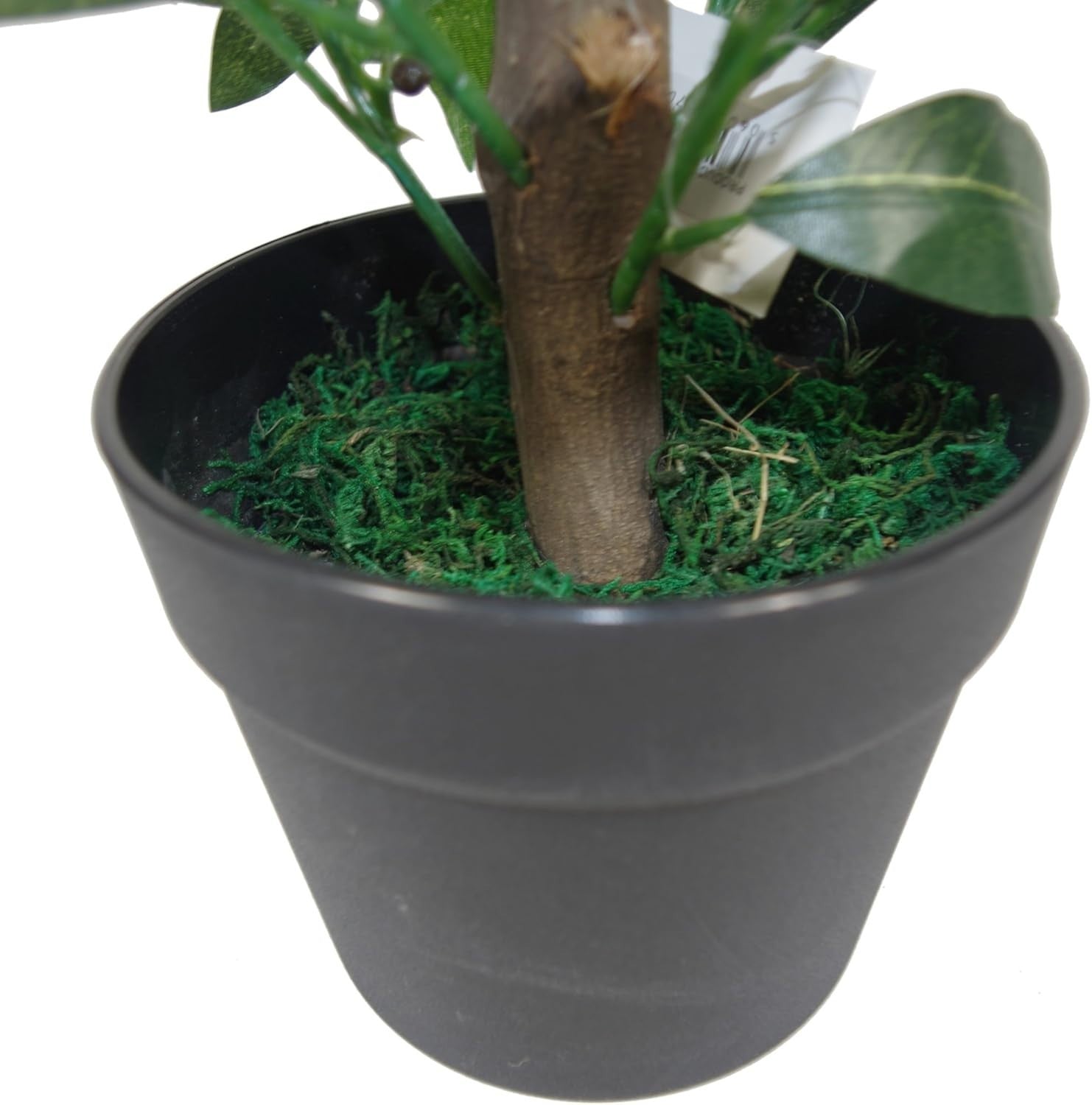 Pair of 50cm Bay Topiary Ball Trees Artificial Realistic Indoor Outdoor Decor
