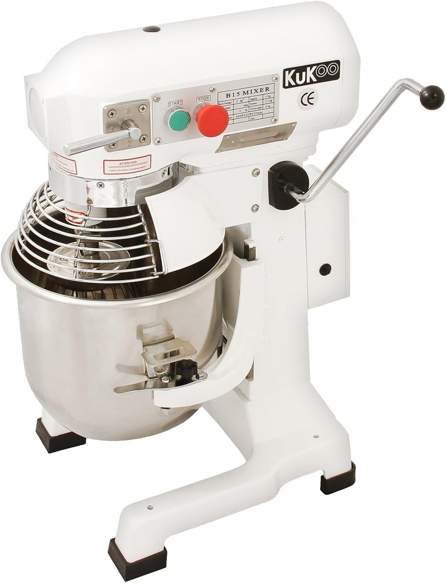 15L Planetary Stand Mixer Commercial Baking Dough Cake Bread Maker