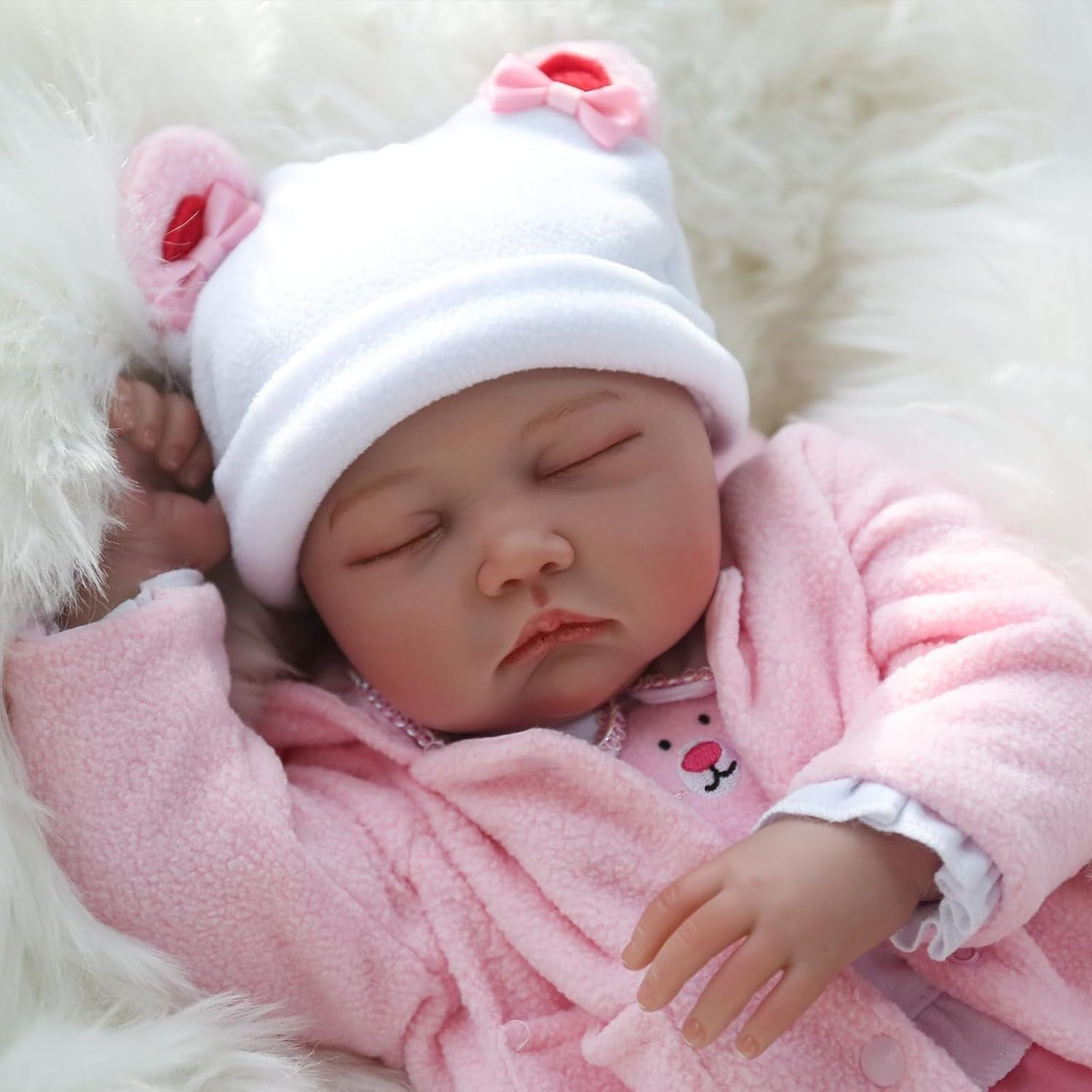 22in Sleeping Baby Doll Girl Soft Silicone Vinyl Realistic Newborn