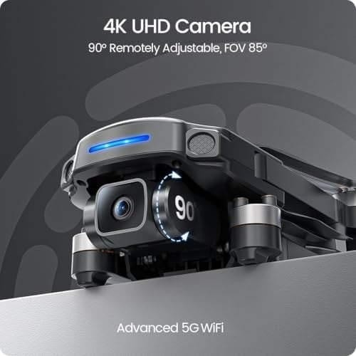 4K GPS Drone w/ 3KM Range Auto Return Follow Me Brushless Motor Foldable