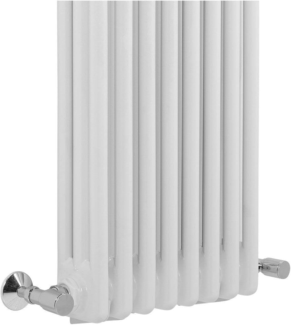White Triple Column Vertical Radiator 1500x380mm Bathroom
