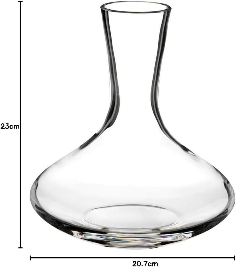 1L Crystal Wine Decanter Elegant Glass Carafe for Red White Wine Aeration