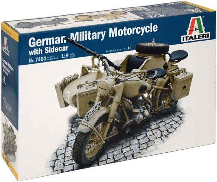 1:9 Scale Military Motorcycle Model Kit – German WW2 Sidecar Display Build
