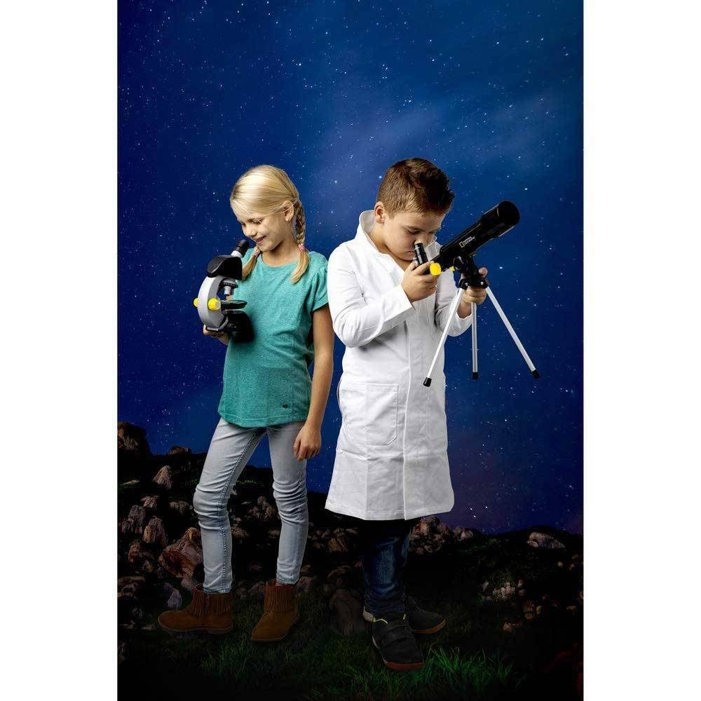 50/600 Telescope & Microscope Kit with Tripod LED Light Battery Powered