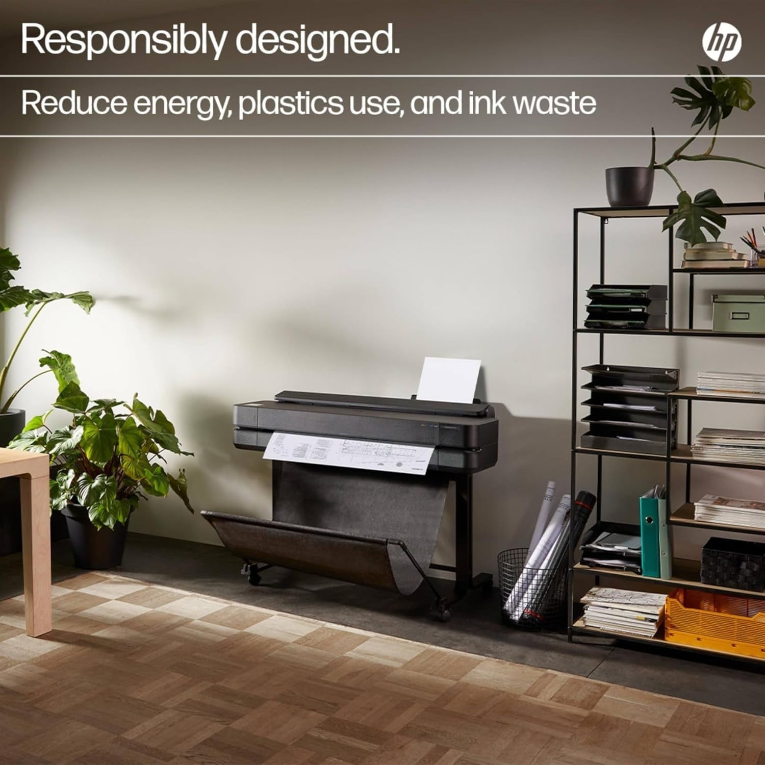 Black Large Format Printer | 24-inch Plotter | Wi-Fi | Ethernet | CAD Use