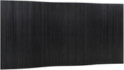 Black Bamboo Room Divider 165x400cm Folding Privacy Screen Home Office Decor