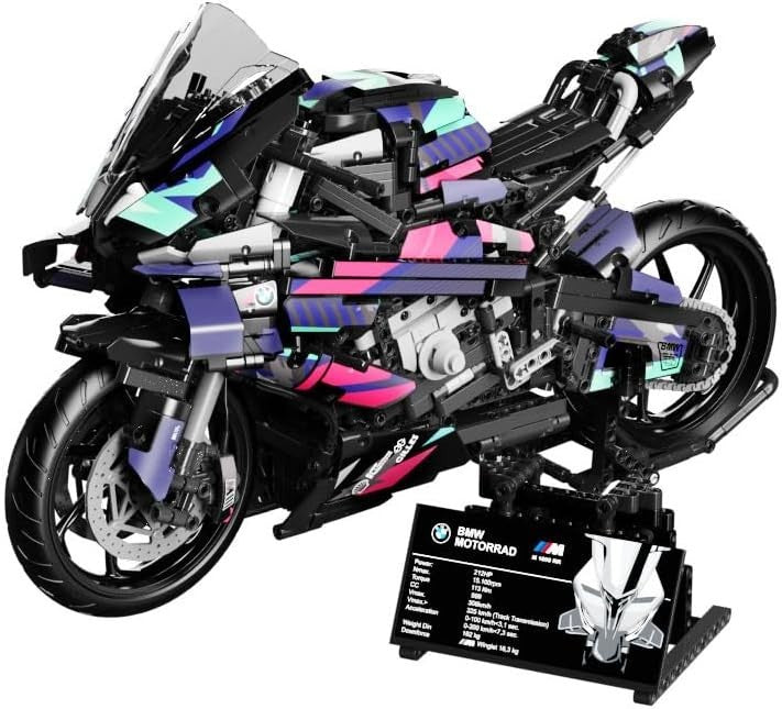 Motorcycle Building Kit 1920+PCS | Realistic Design | STEM Toy for Adults & Kids