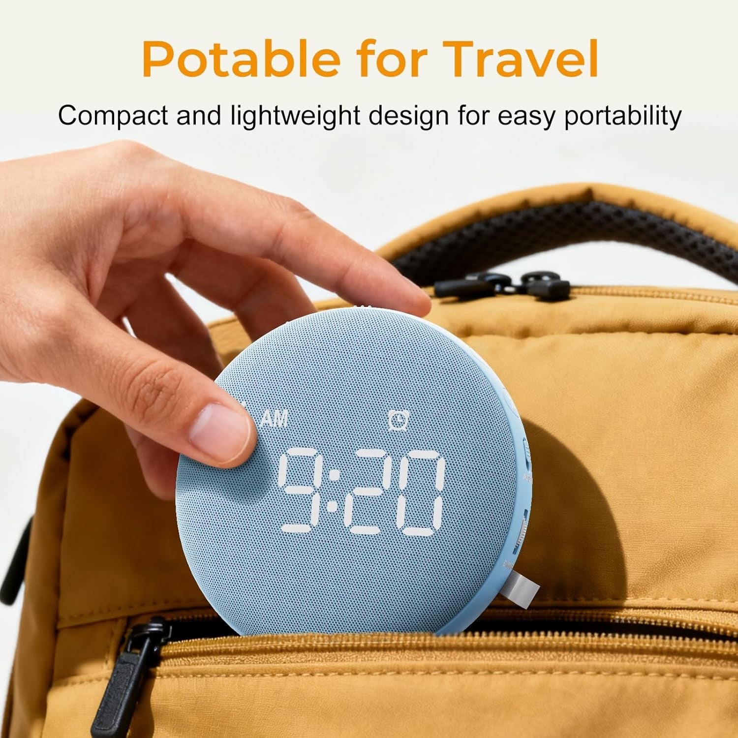 Vibrating Alarm Clock for Heavy Sleepers Bed Shaker Loud Digital Display