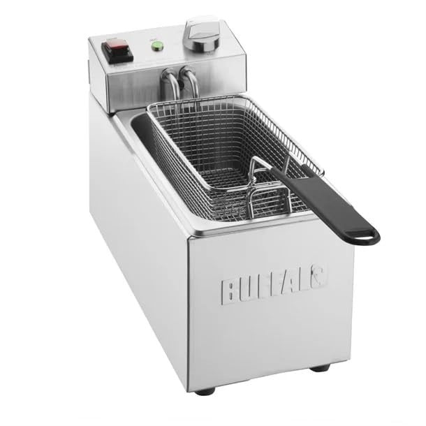 Commercial Deep Fat Fryer 3L 2000W Stainless Steel Countertop Basket