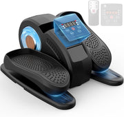 Quiet Under Desk Elliptical Pedal Exerciser, 12-Speed Seated Fitness Machine