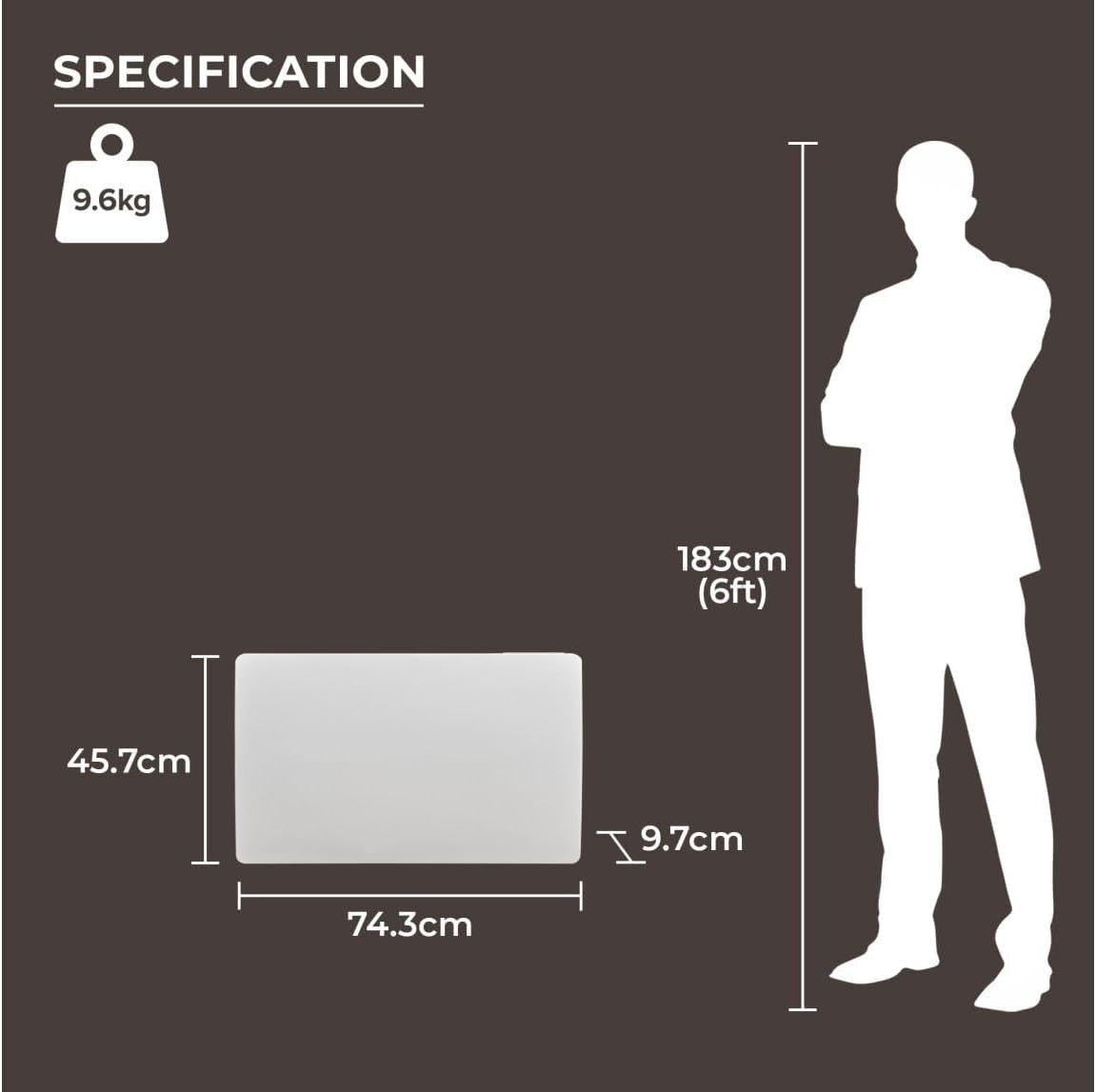 1500W Ceramic Core Electric Wall-Mounted Radiator Heater White
