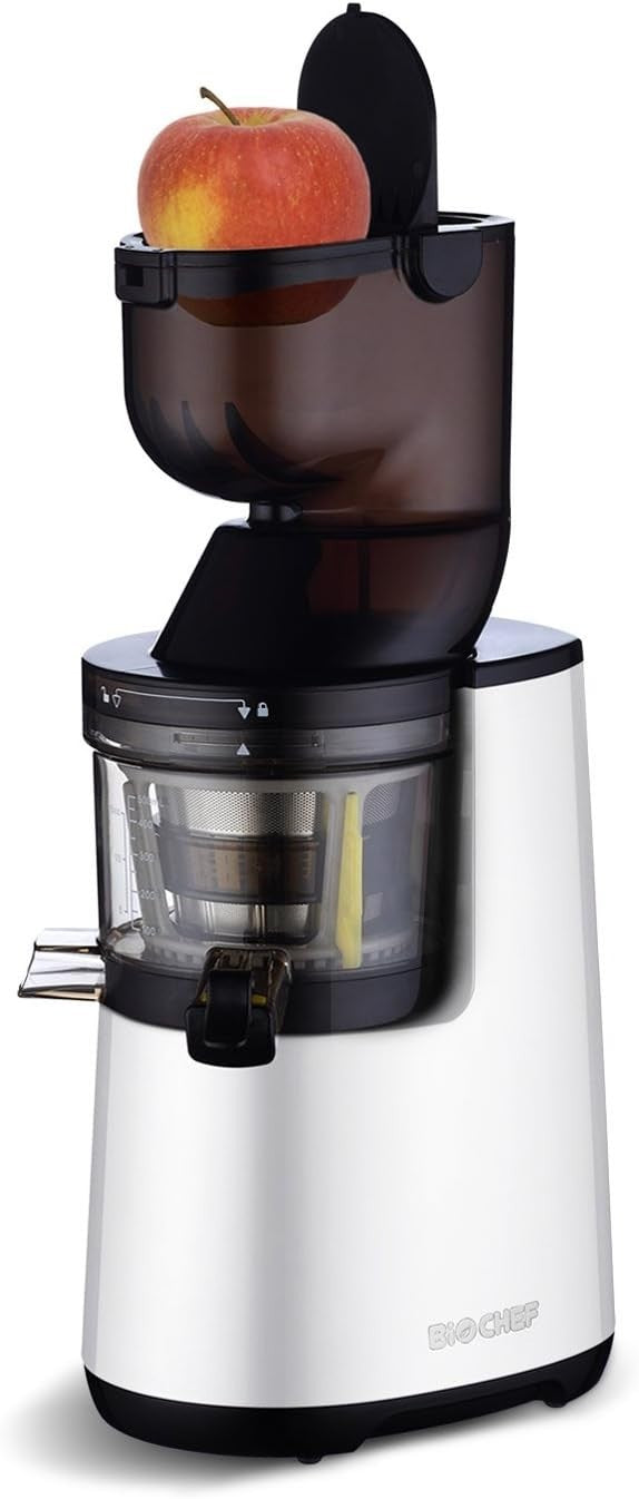Whole Slow Juicer Cold Press 250W BPA Free Silver Juice Extractor