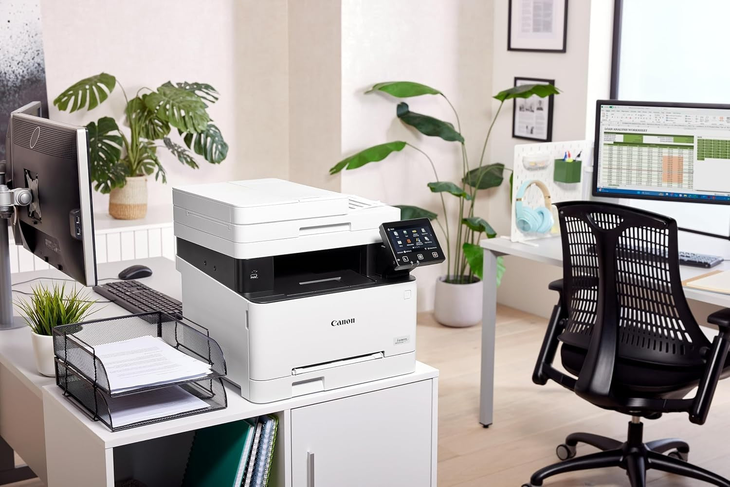 Wireless Colour Laser Printer A4 Duplex Touch LCD Wi-Fi White