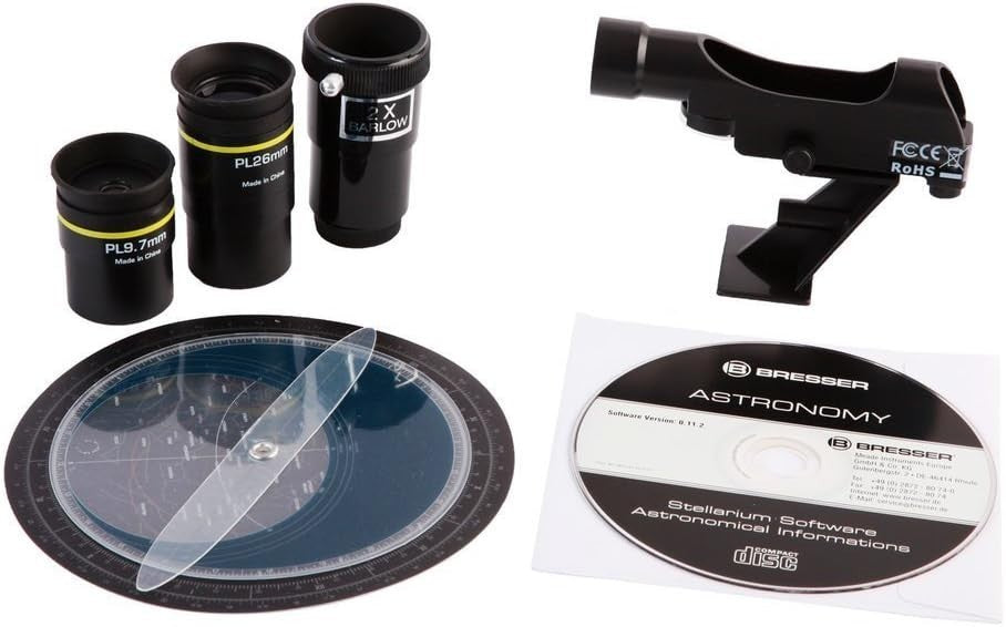 70/700 Carbon Fiber Refractor Telescope with Phone Adapter Black