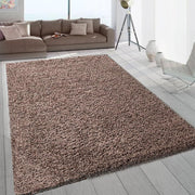 Extra Large Shaggy Rug 160x230cm 5cm Thick Soft High Pile Taupe Carpet