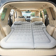 Inflatable Car Air Mattress SUV Back Seat Travel Bed Camping Gray