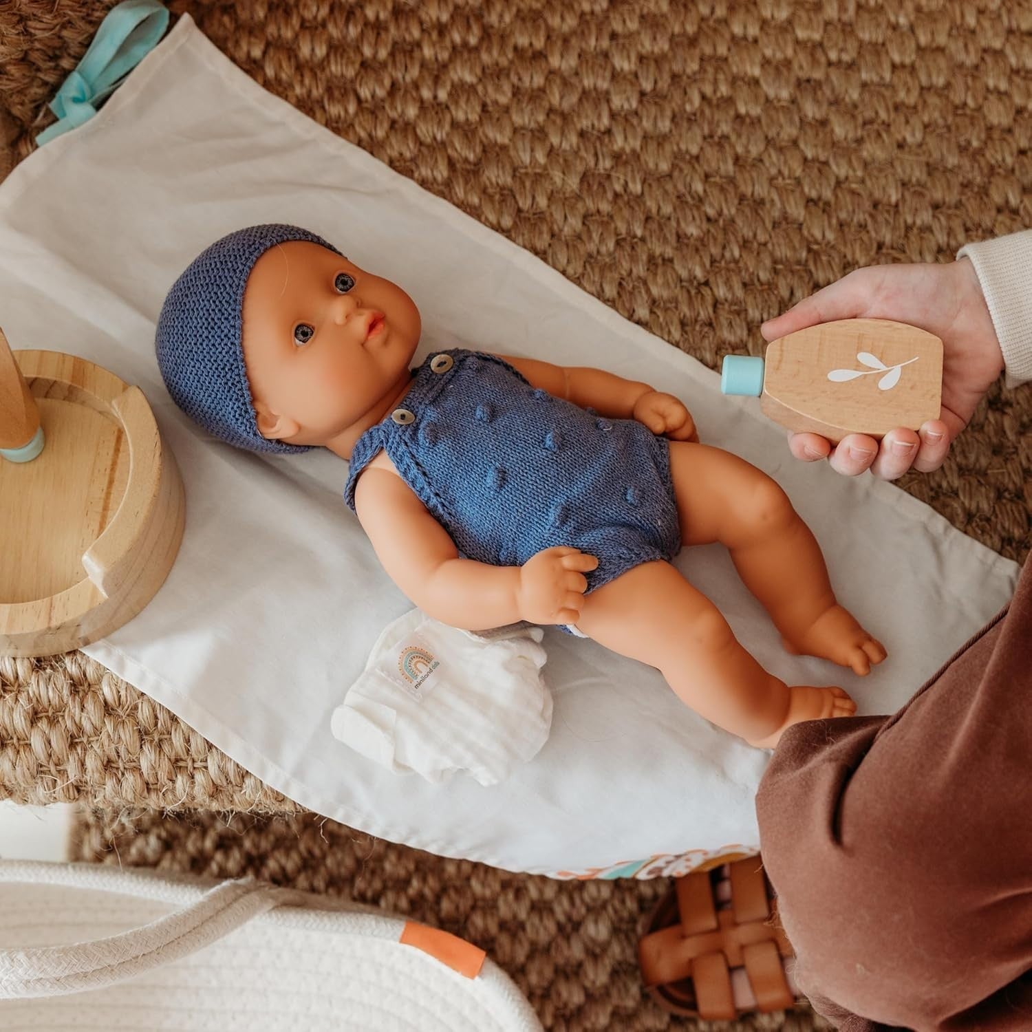 Realistic Baby Boy Doll Educational Play Toy Safe Vinyl Learning Preschool