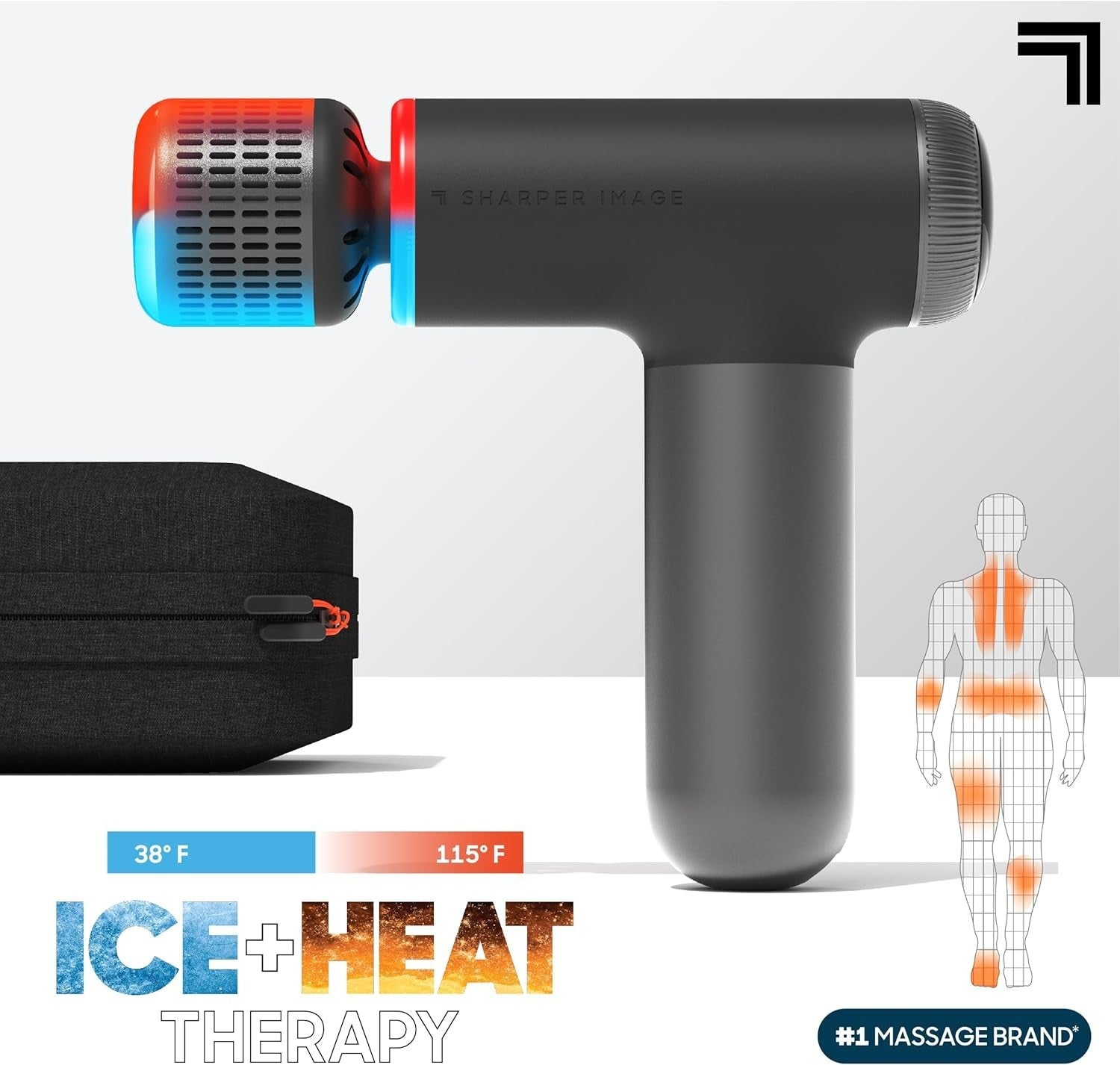 Hot & Cold Massage Gun Compact Percussion Therapy Dual Temperature Muscle Relief