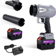 Cordless Leaf Blower 21V Dual Battery 850W Powerful Garden Snow Dust Cleaner