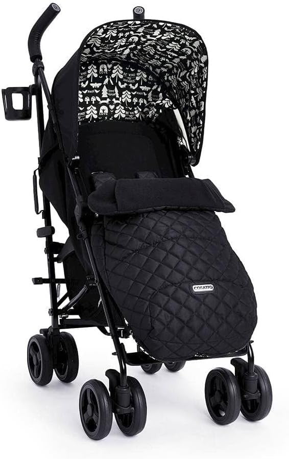 Slim Fold Pushchair for Newborns to 25kg, All-Weather Set, Easy Carry