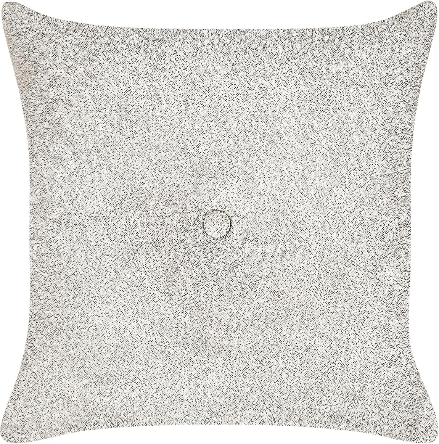 Taupe Velvet Right Hand Chaise Lounge Button Tufted Recliner with Cushion