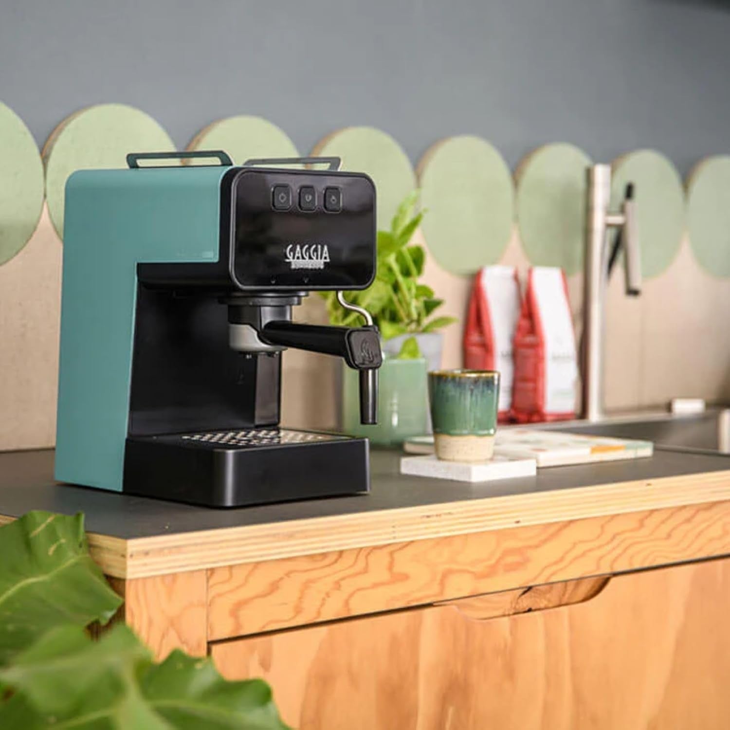 Manual Espresso Coffee Machine 1.2L | Milk Frother | Compact 1260W | Barista