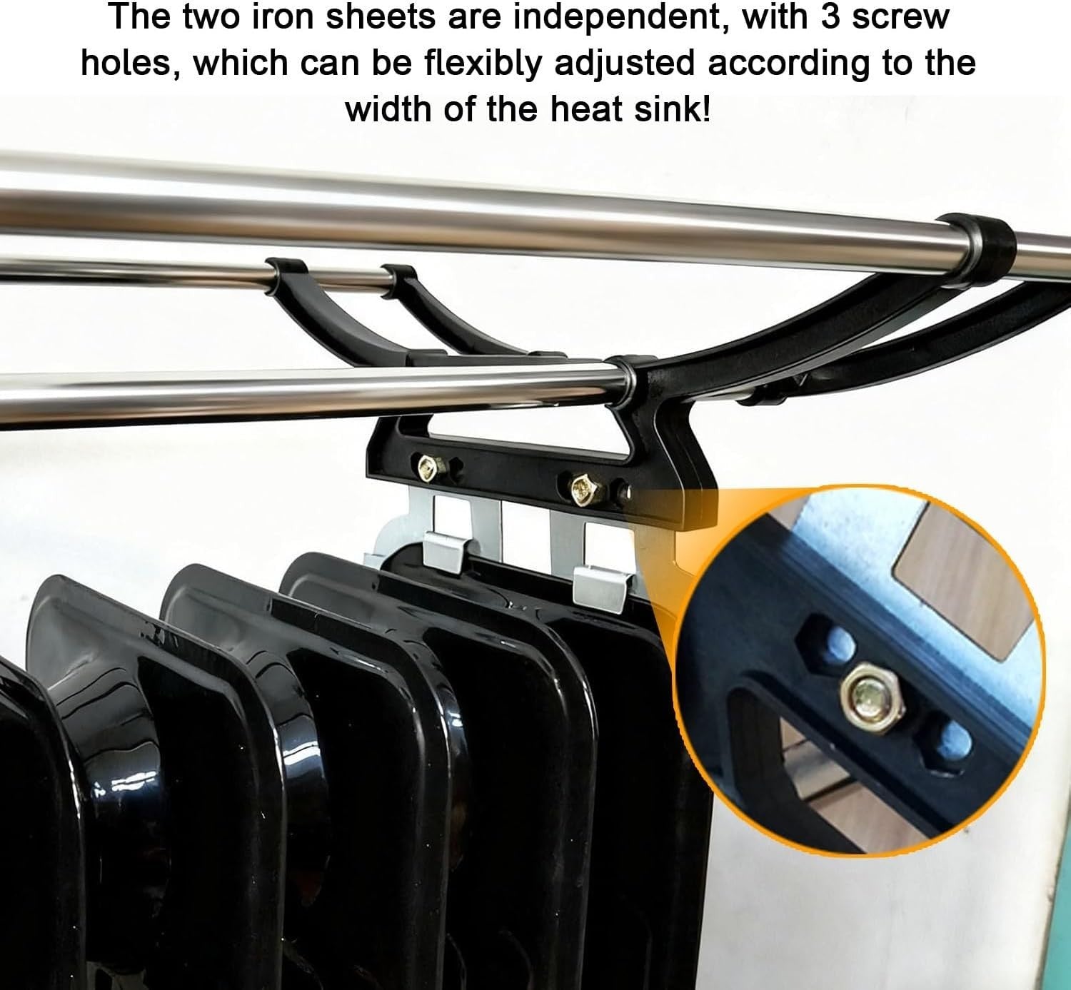 Adjustable Oil Radiator Drying Rack Foldable 60cm Indoor Outdoor Laundry