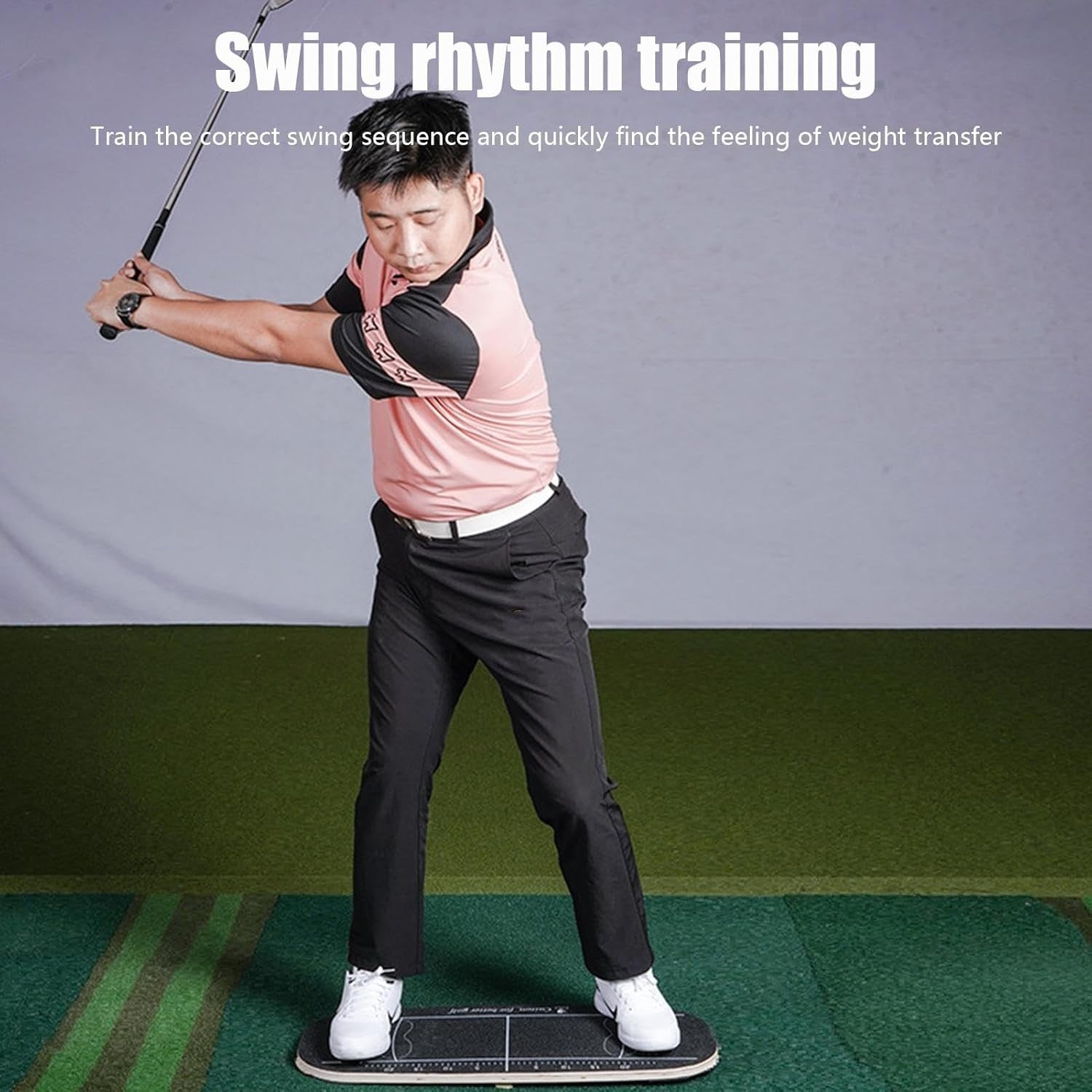Golf Balance Board Swing Trainer Pressure Weight Shift Platform