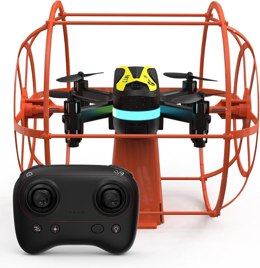 Mini Drone for Beginners | Dual Mode RC Quadcopter, 3D Flip, Safe Indoor Fly
