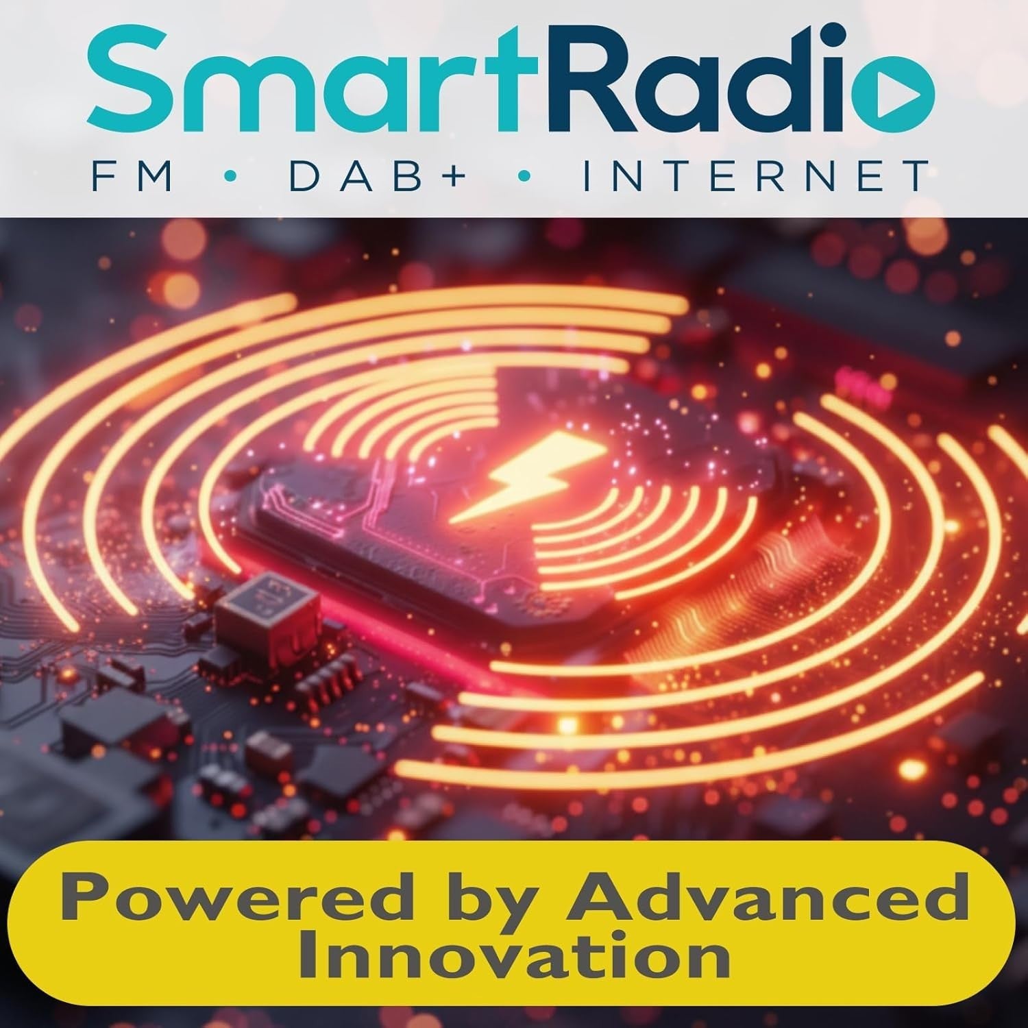 Portable DAB/DAB+ FM Internet Radio with WiFi, Bluetooth & Dual Alarms