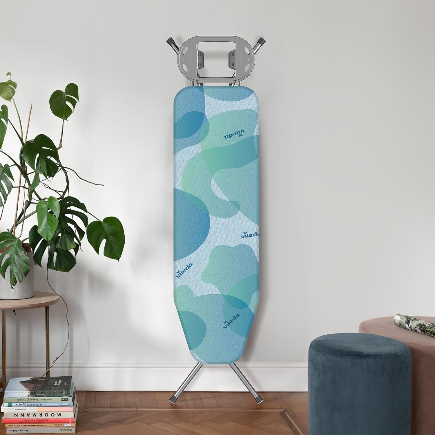 Compact Ironing Board 114x34cm Adjustable Height Foldable Steam Iron Rest