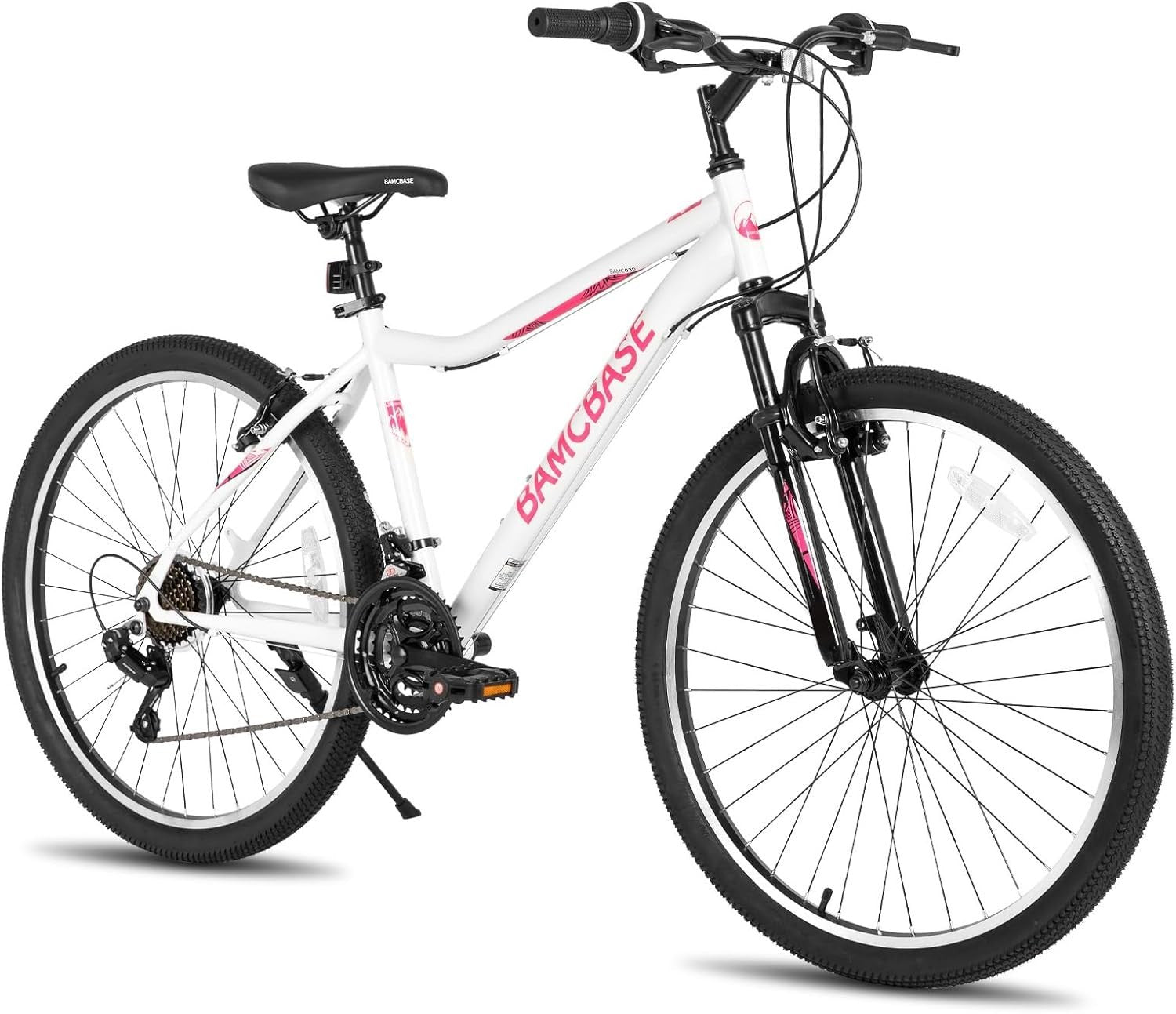 26 Inch Mountain Bike 21-Speed High Carbon Steel Frame MTB with Suspension