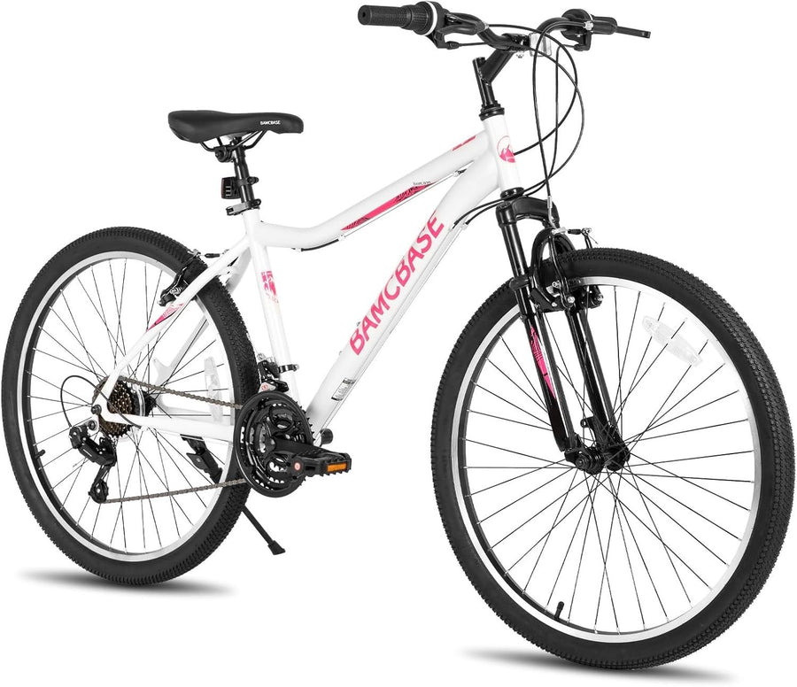 26 Inch Mountain Bike 21-Speed High Carbon Steel Frame MTB with Suspension