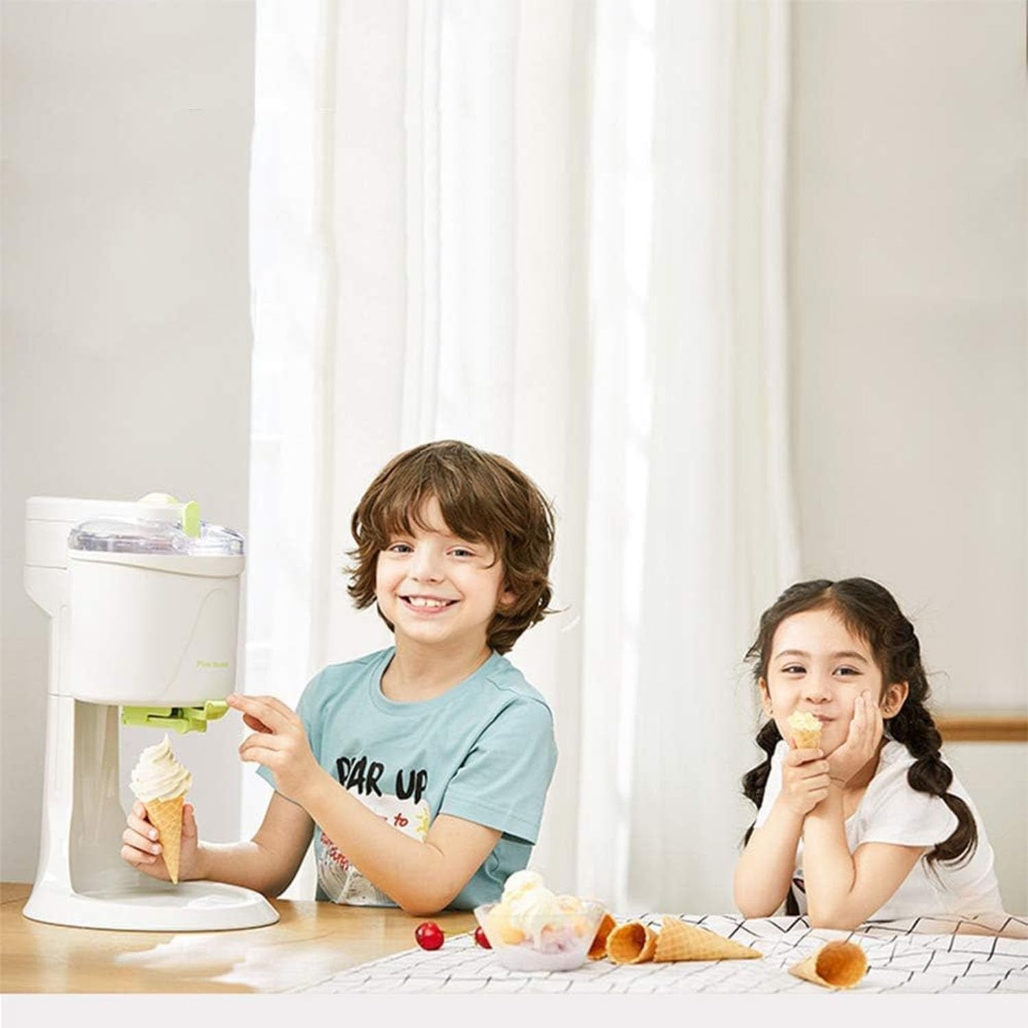 Soft Serve Ice Cream Maker 1000ml Automatic Frozen Dessert Machine