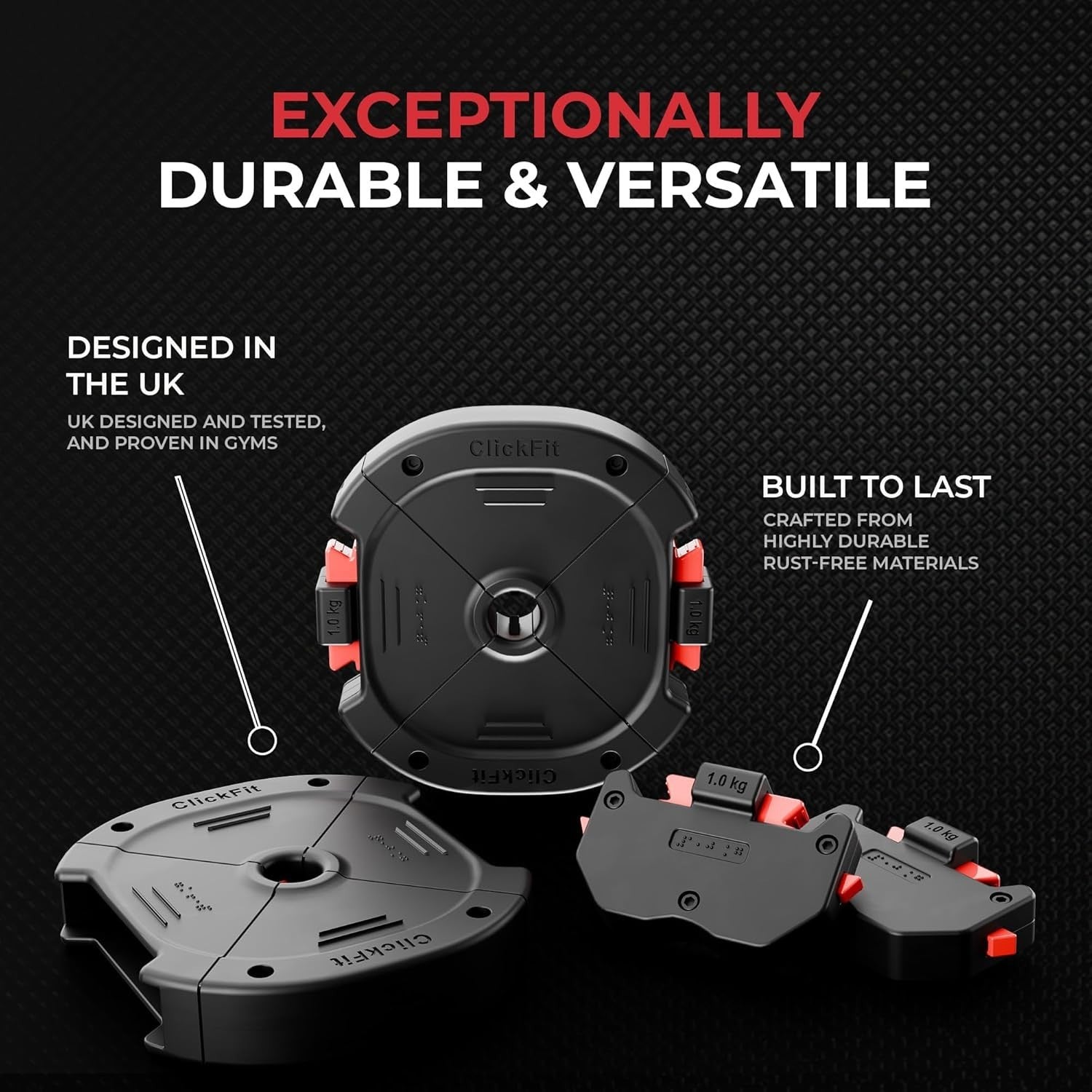 Adjustable Dumbbells 20KG Pair Quick Adjust Compact Home Gym Weights