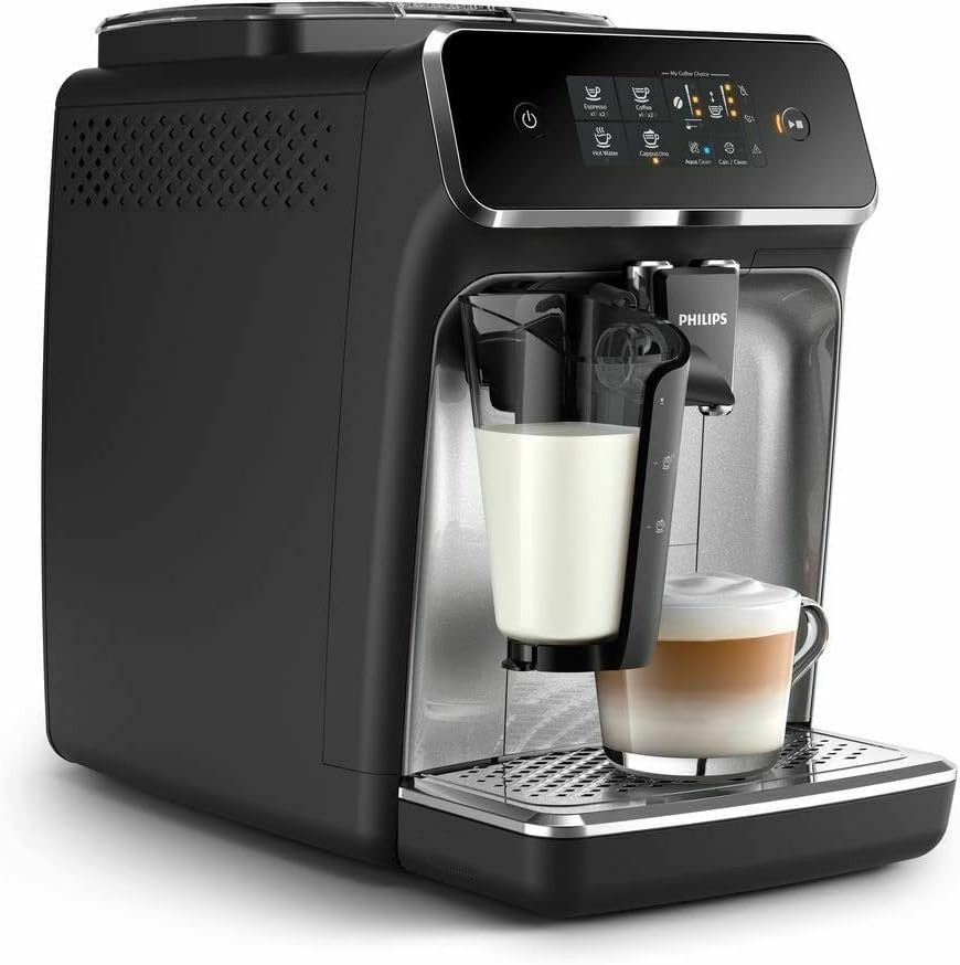 Bean to Cup Coffee Machine | LatteGo Milk Frother | 15 Bar Pump