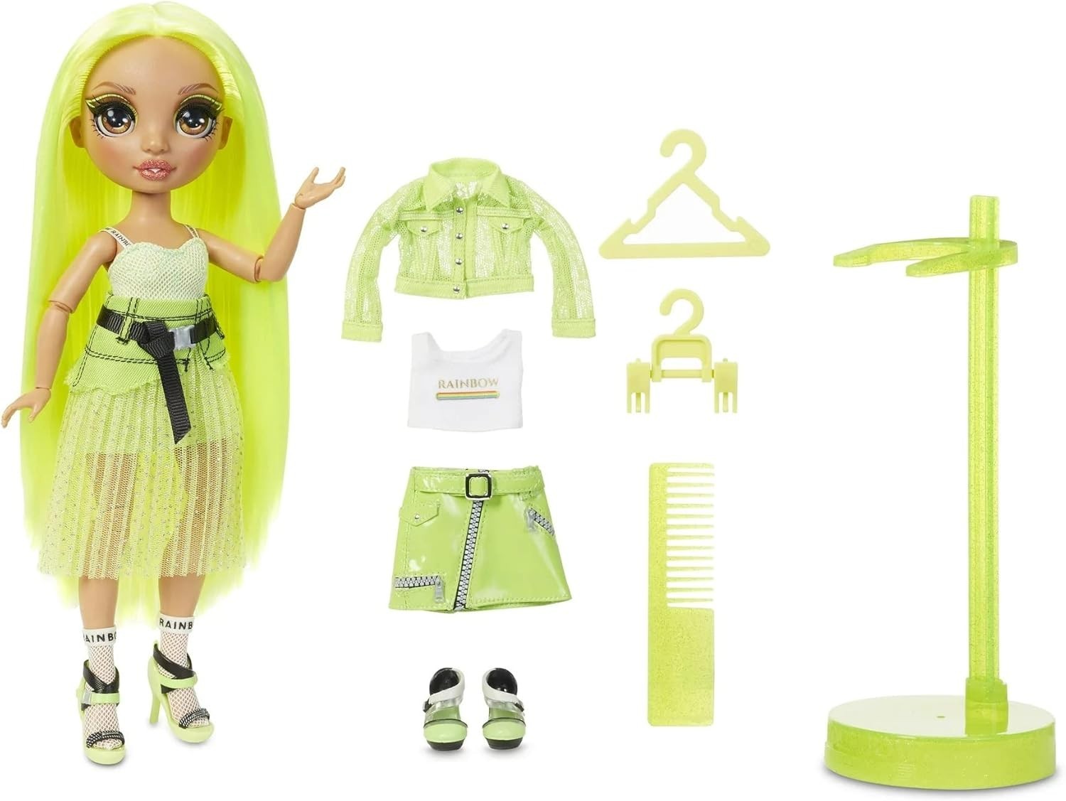 Neon Fashion Doll 12in Articulated Luxury Outfits Stand Accessories