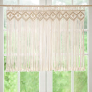Macrame Curtain 89x66cm Boho Window Wall Hanging Decor