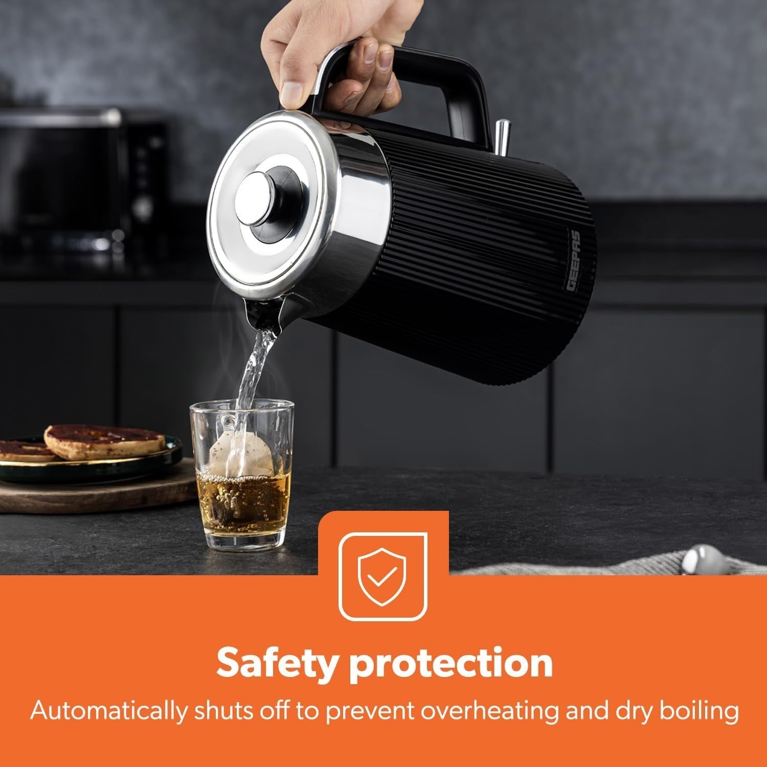 3pc Coffee Maker Kettle Toaster Set | 1.5L Programmable Brew | 1.7L Fast Boil